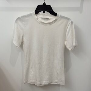 Acne Studios White Short Sleeve Tee